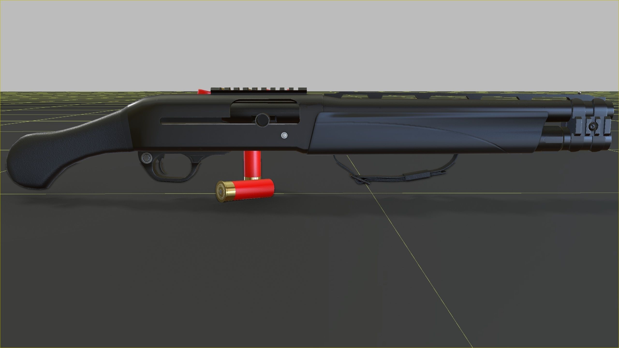 TAC-13 Shotgun Low-poly 3D model_25