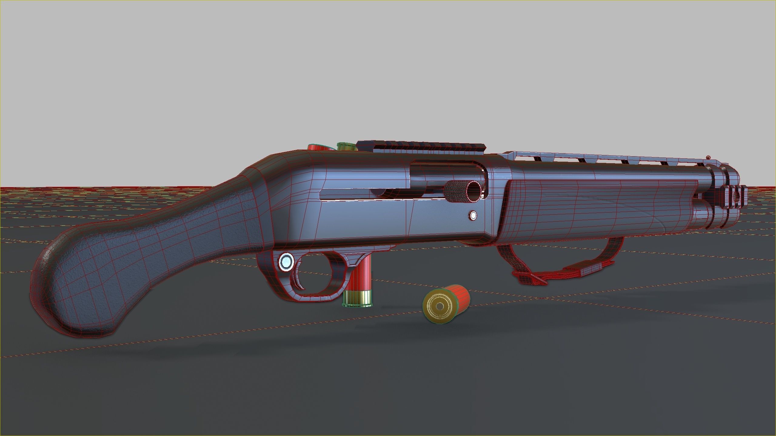 TAC-13 Shotgun Low-poly 3D model_14