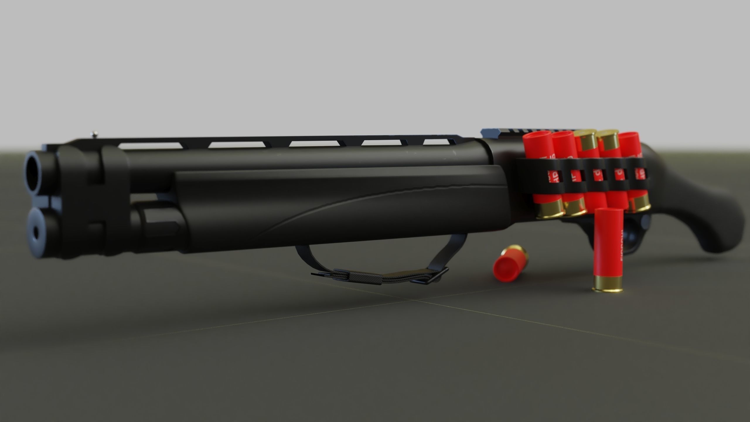 TAC-13 Shotgun Low-poly 3D model_4