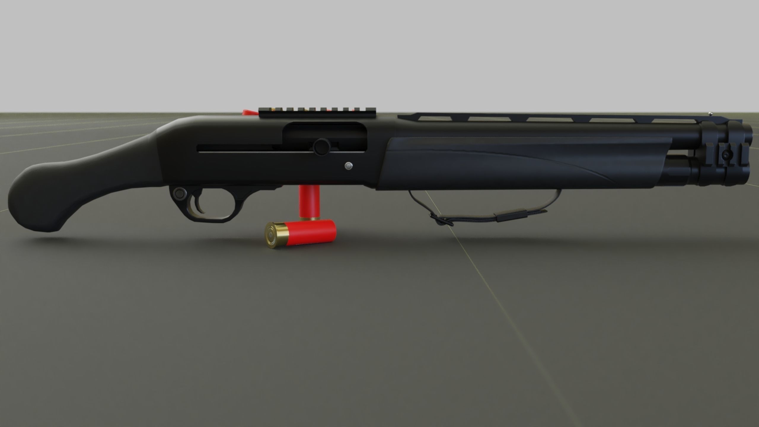 TAC-13 Shotgun Low-poly 3D model_6