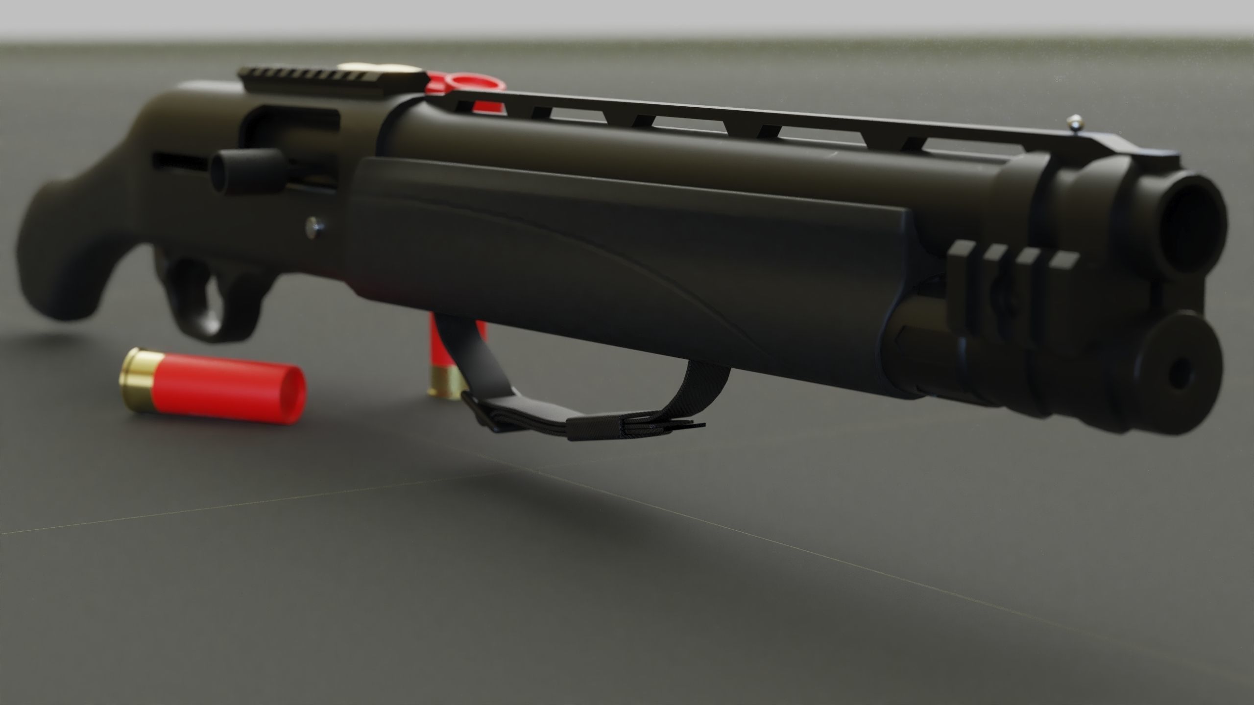TAC-13 Shotgun Low-poly 3D model_5
