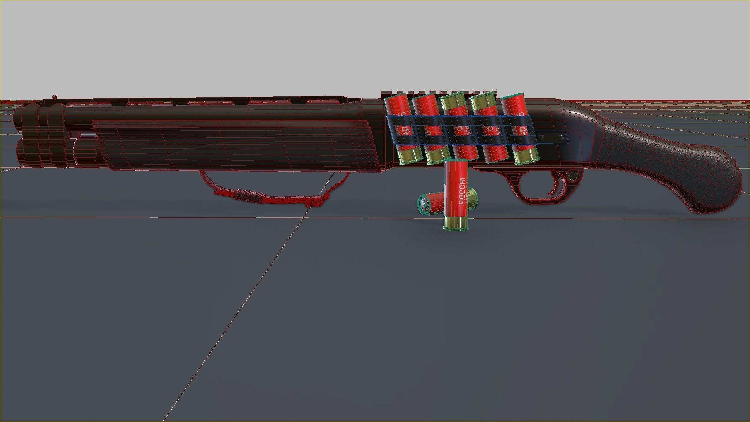 TAC-13 Shotgun Low-poly 3D model_26