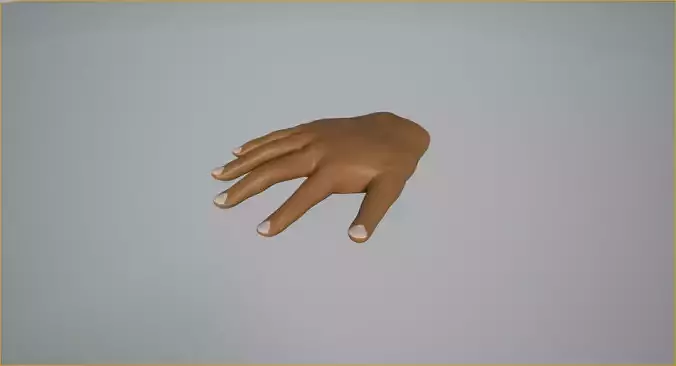 hand   Free low-poly 3D model Free low-poly 3D model