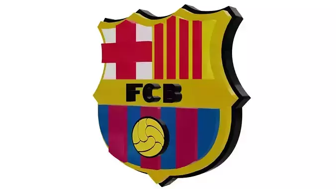 Barcelona Logo 3D