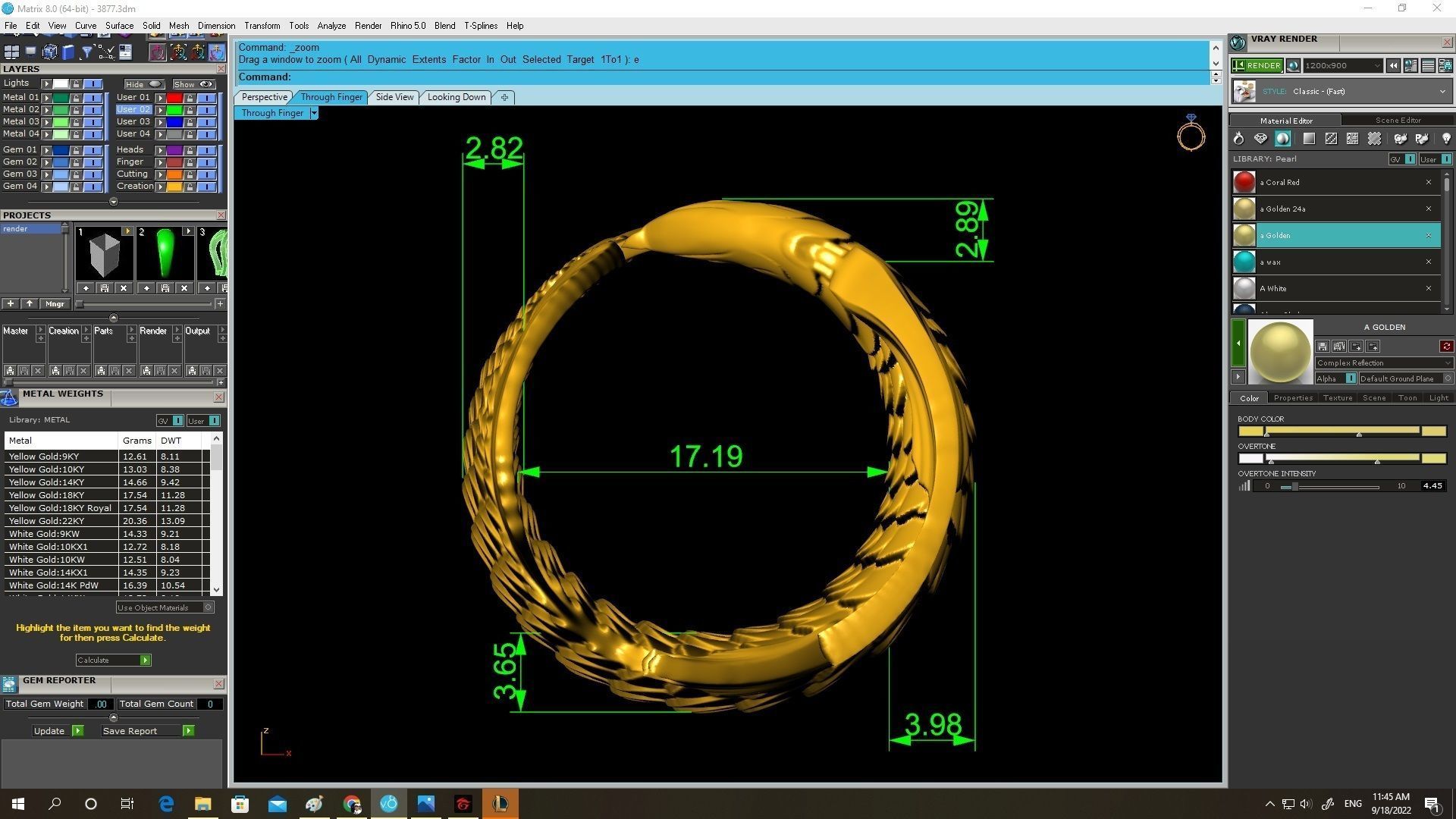 fish ring arowana ring 3877 3D print model_3