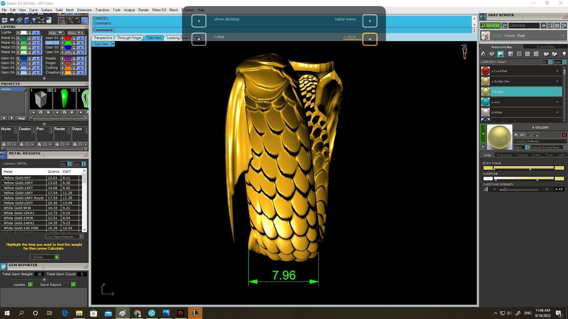 fish ring arowana ring 3877 3D print model_5