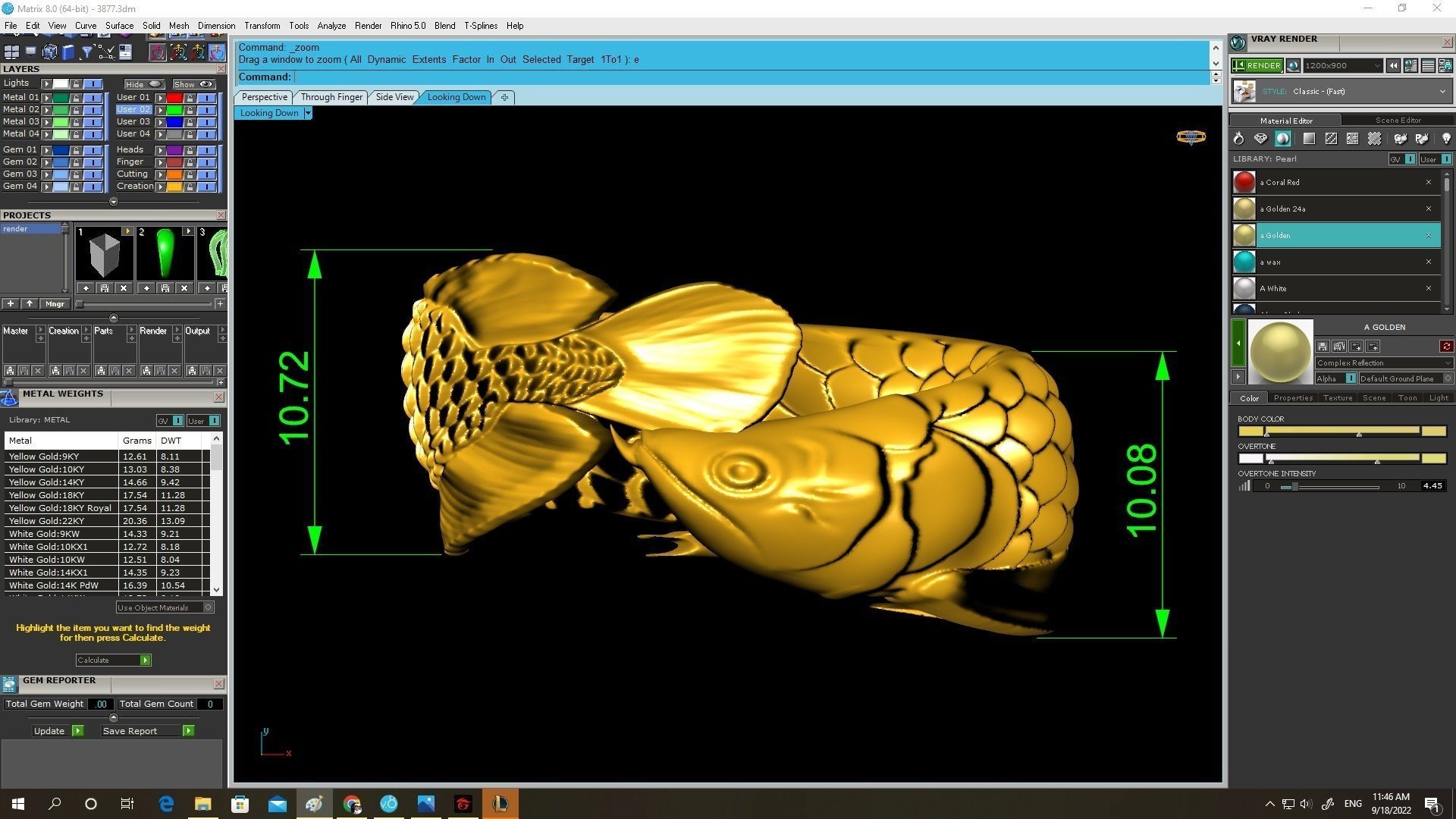 fish ring arowana ring 3877 3D print model_4