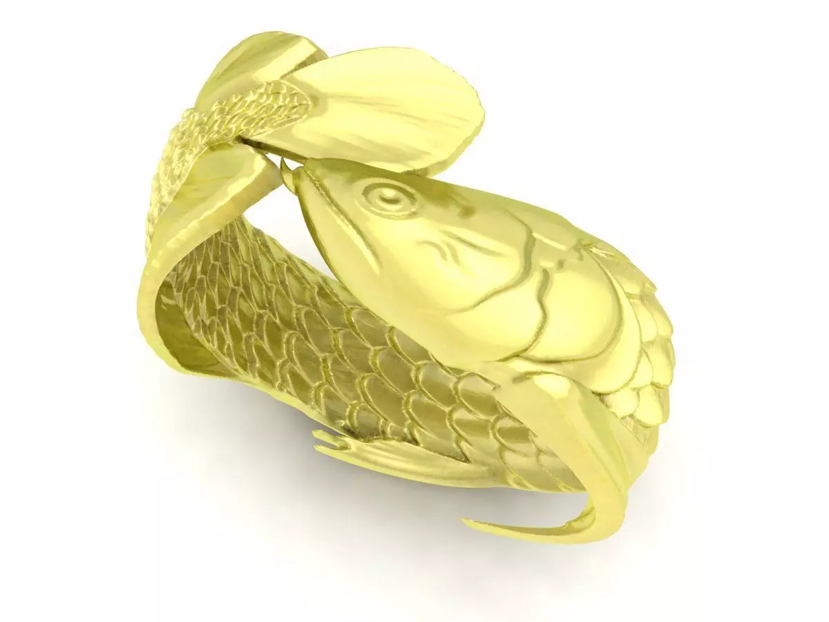 fish ring arowana ring 3877 3D print model_0