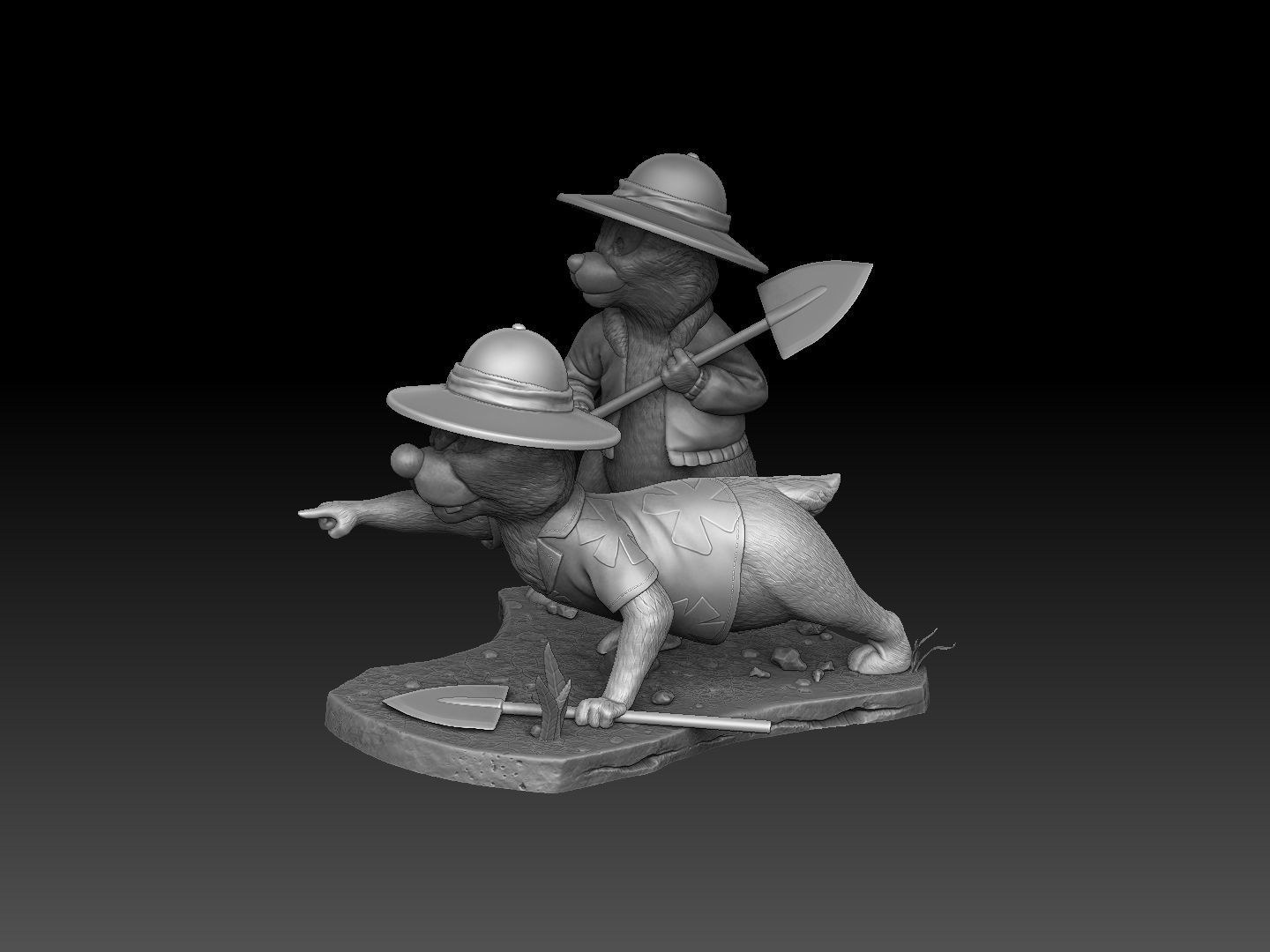 Chip n Dale Rescue Rangers for 3d print 3D print model_1