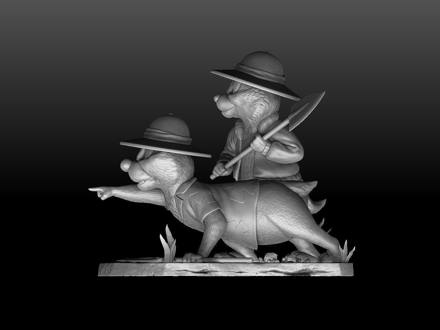 Chip n Dale Rescue Rangers for 3d print 3D print model_9