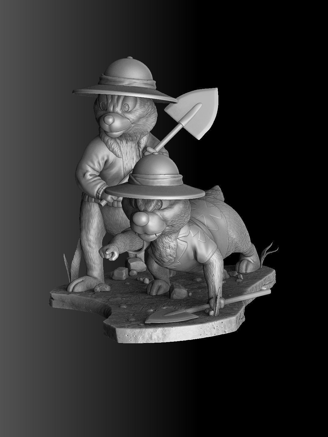 Chip n Dale Rescue Rangers for 3d print 3D print model_4
