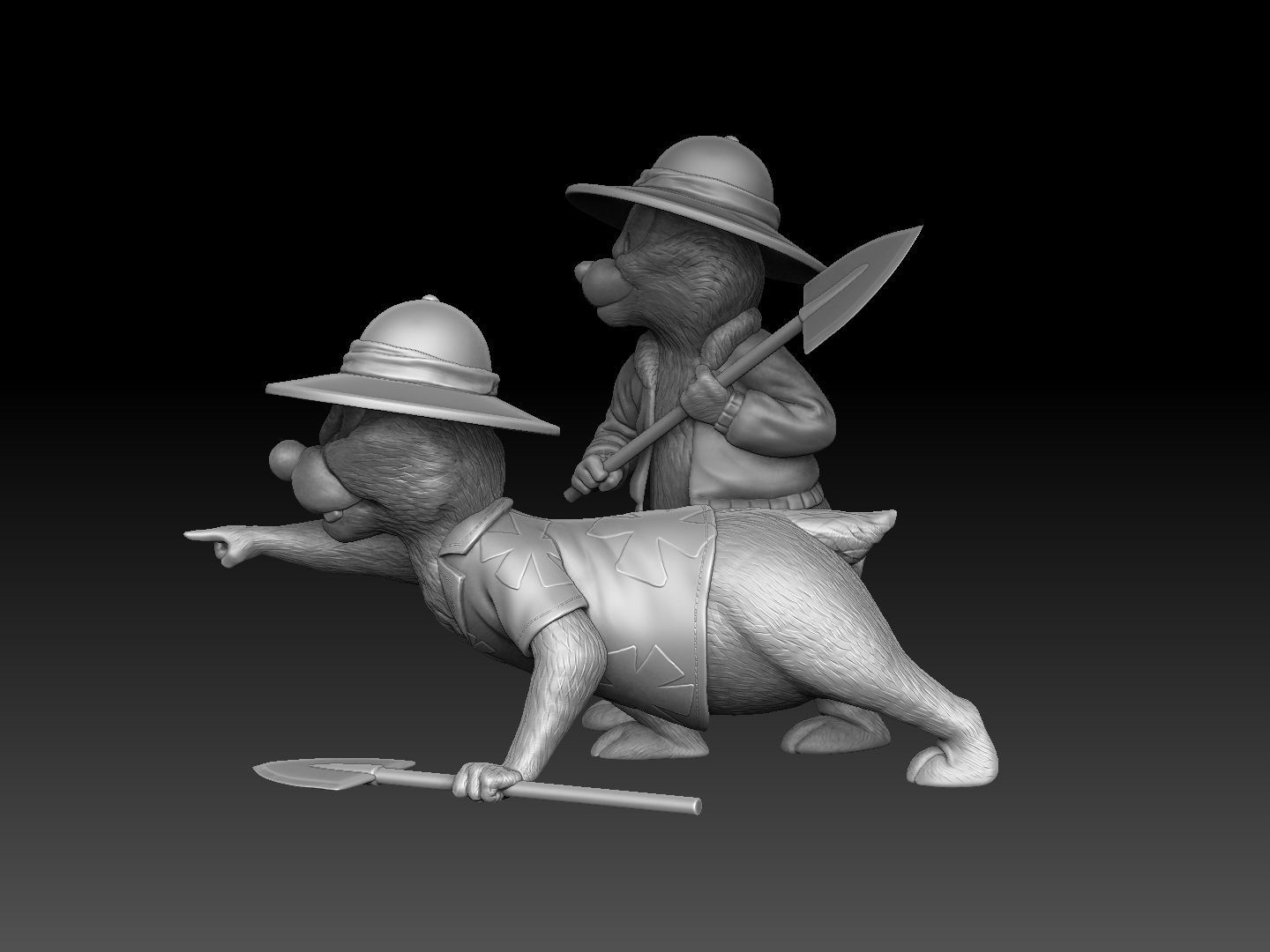 Chip n Dale Rescue Rangers for 3d print 3D print model_16