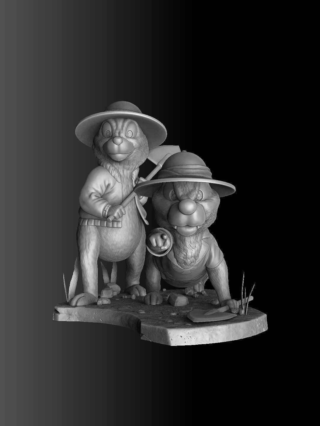 Chip n Dale Rescue Rangers for 3d print 3D print model_21