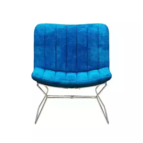 Armchair fabric and metal legs