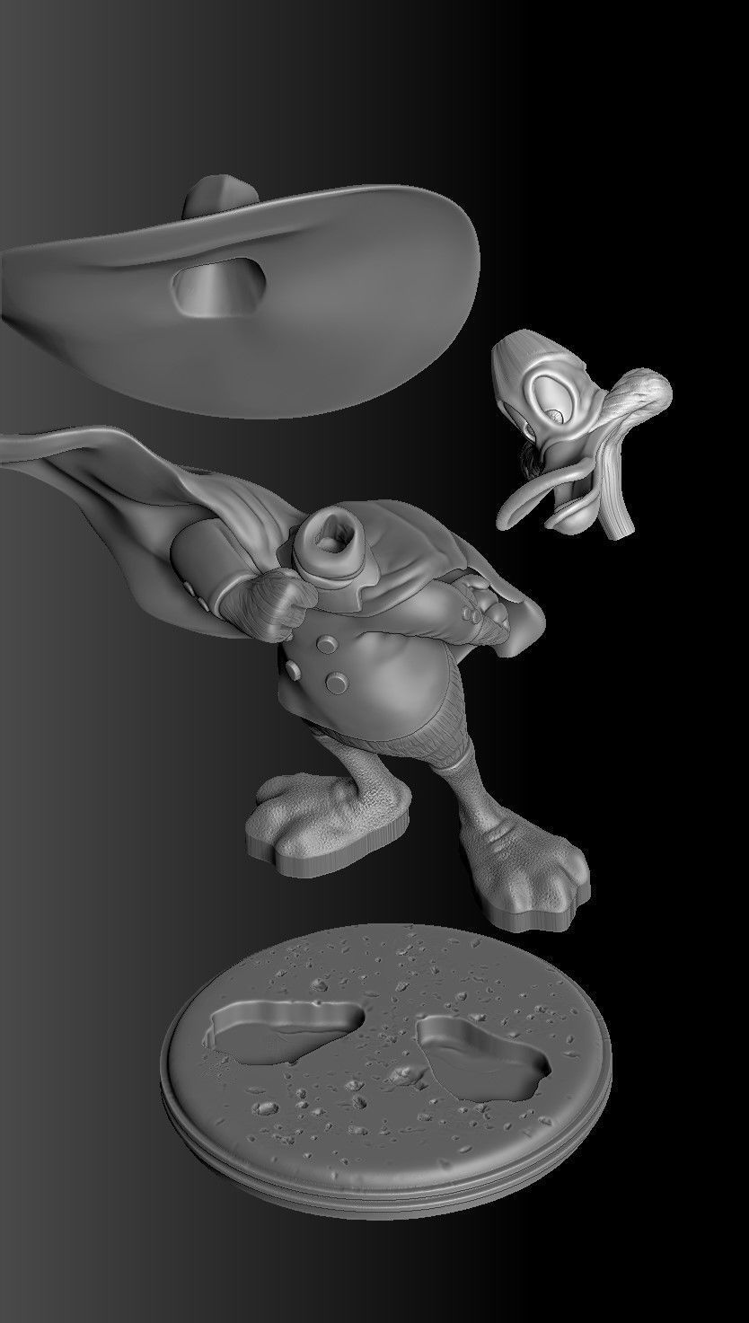 DARKWING DUCK FOR 3D PRINT STL 3D print model_22