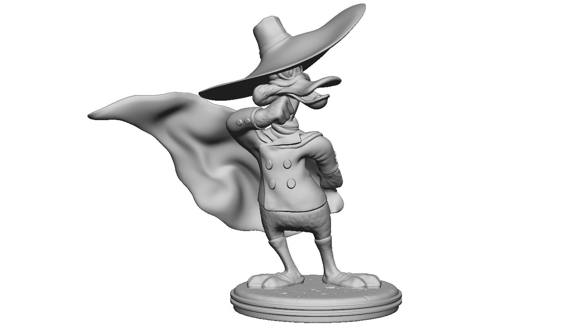 DARKWING DUCK FOR 3D PRINT STL 3D print model_10