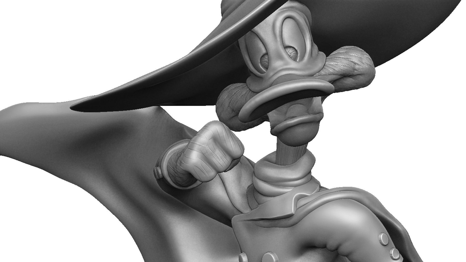 DARKWING DUCK FOR 3D PRINT STL 3D print model_3
