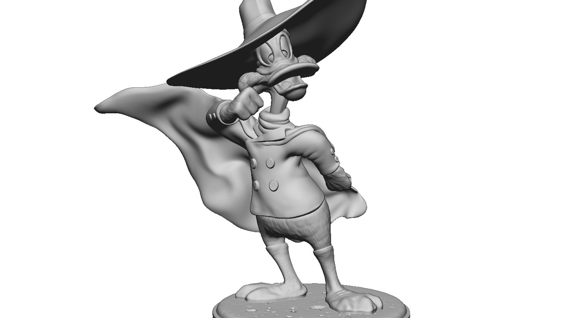DARKWING DUCK FOR 3D PRINT STL 3D print model_17