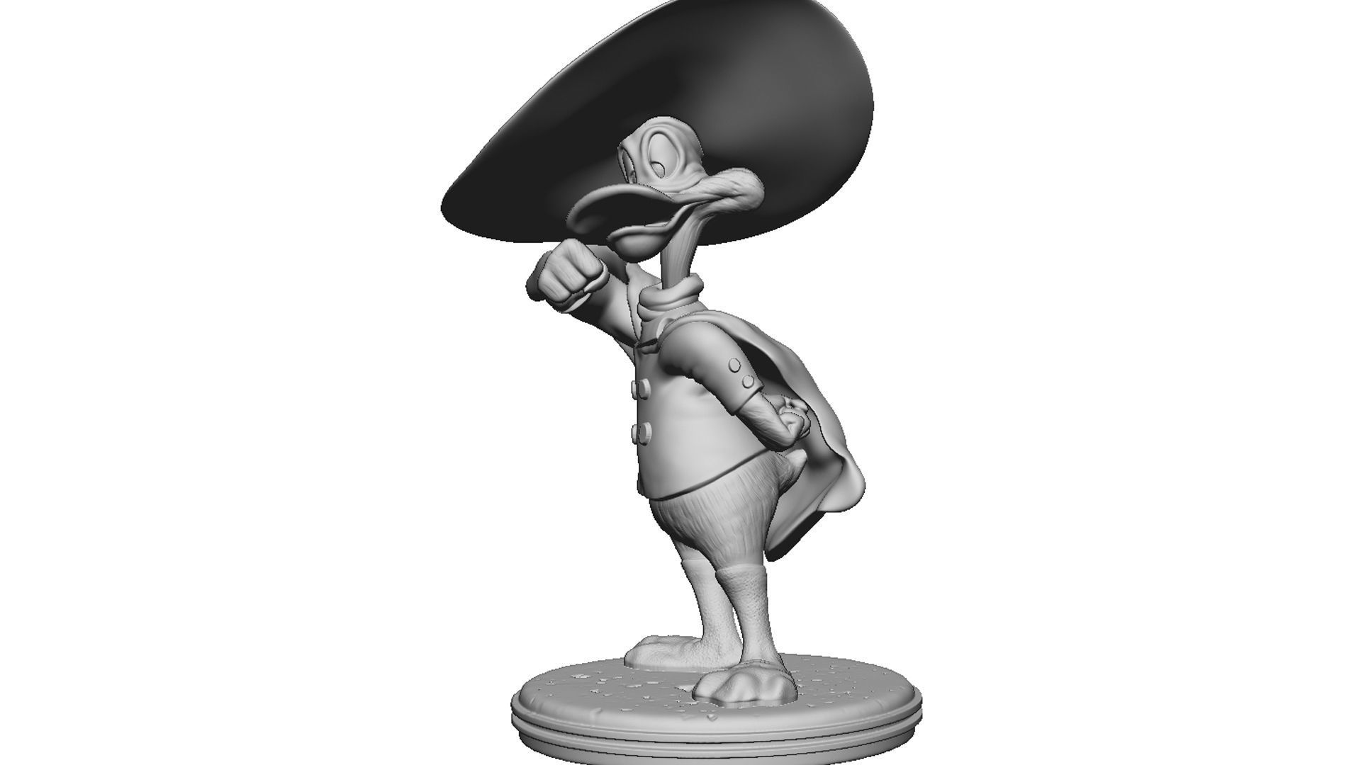 DARKWING DUCK FOR 3D PRINT STL 3D print model_11