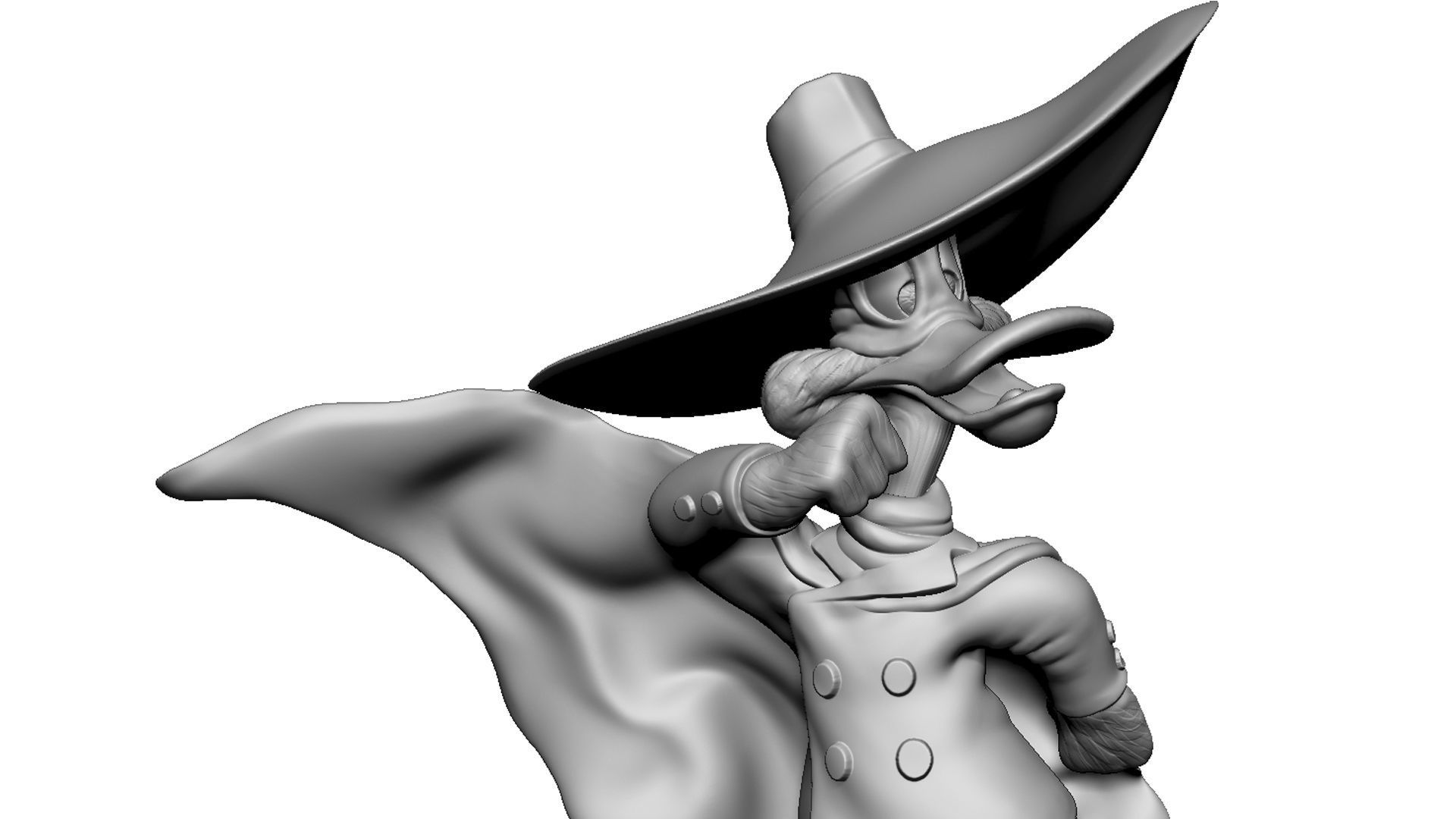 DARKWING DUCK FOR 3D PRINT STL 3D print model_2