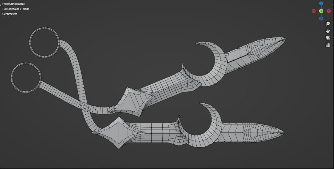 Moon Blade Free low-poly 3D model_2