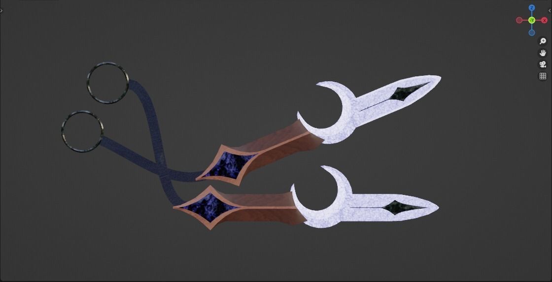 Moon Blade Free low-poly 3D model_1