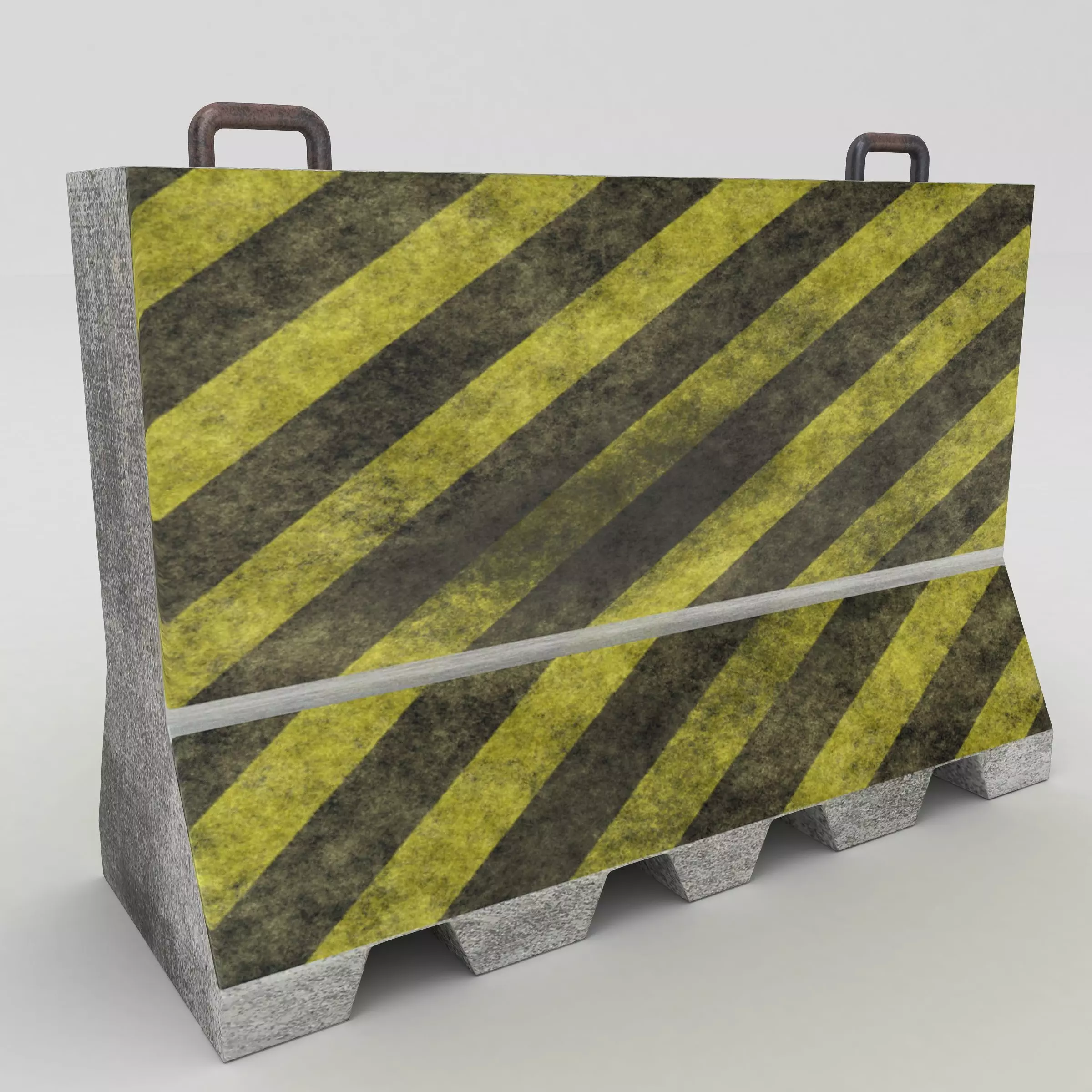 Concrete Barrier 3D model_0
