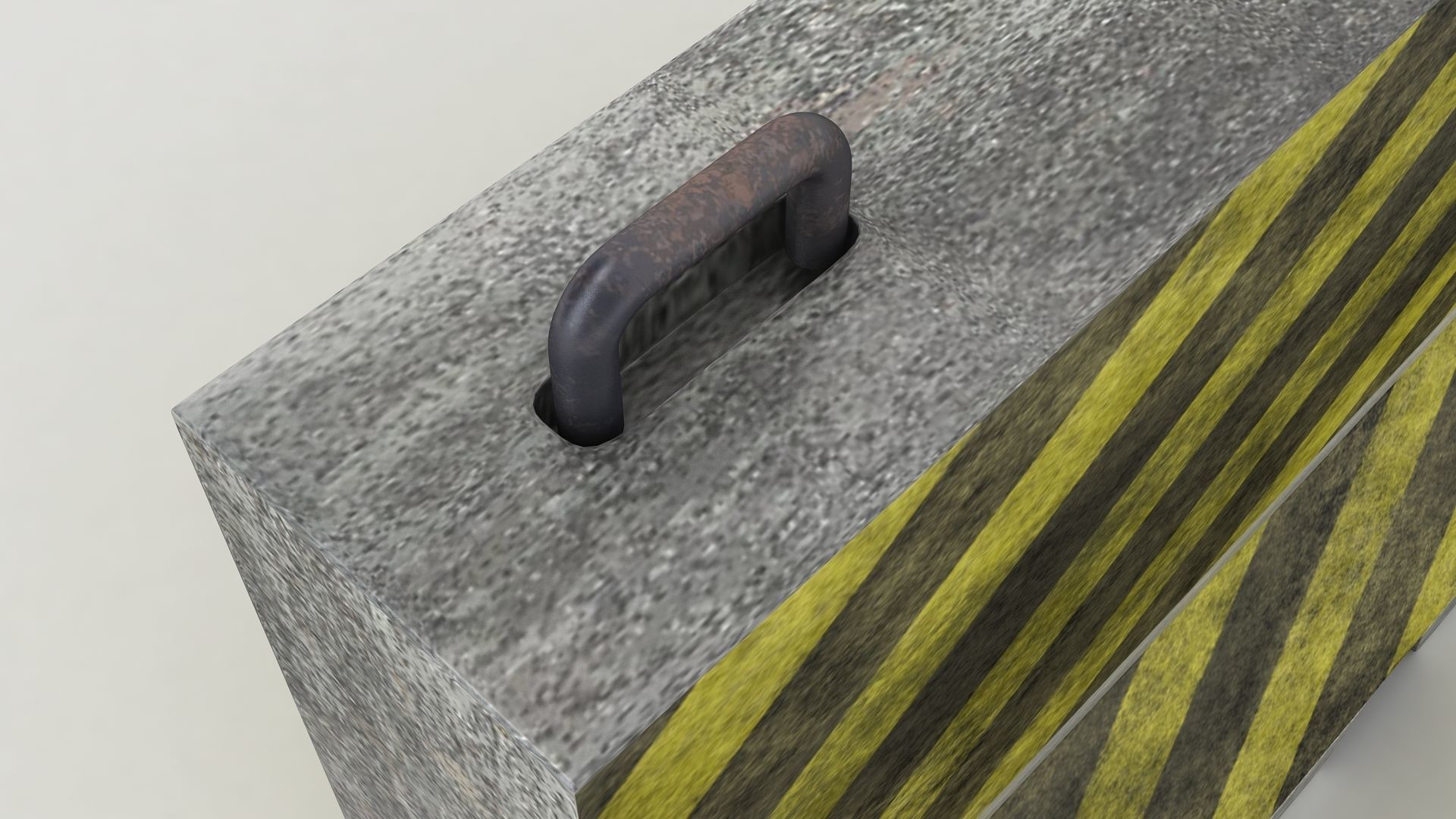 Concrete Barrier 3D model_4