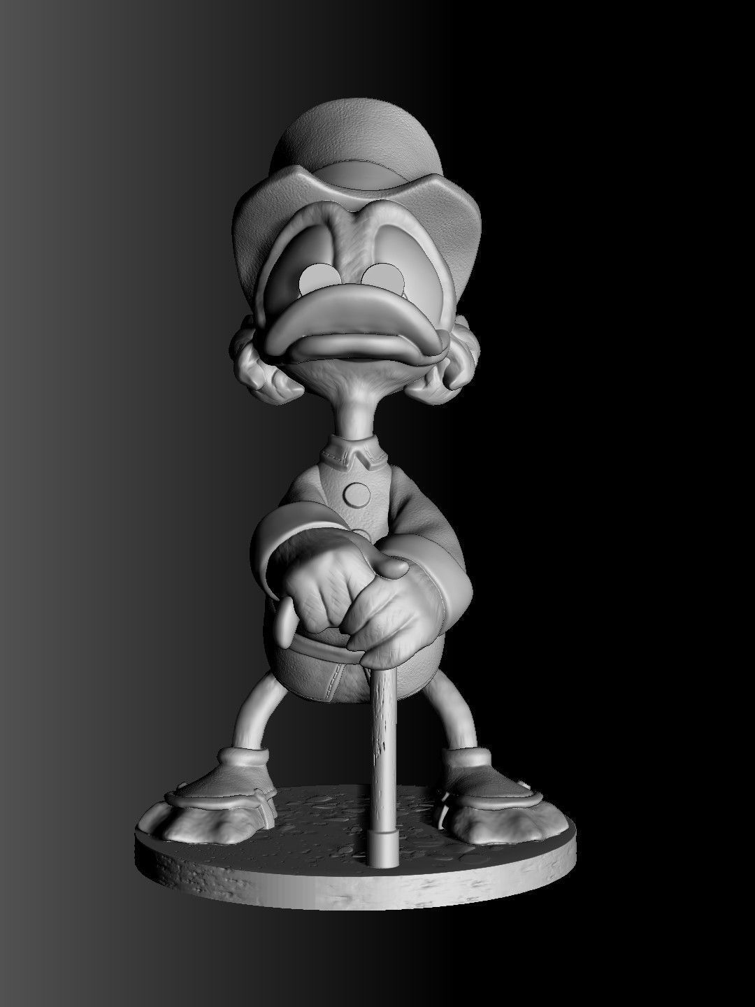 SCROOGE McDuck for 3D printing 2 OPTIONS 3D print model_33