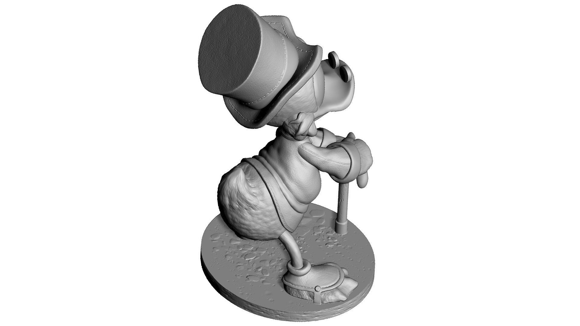 SCROOGE McDuck for 3D printing 2 OPTIONS 3D print model_21