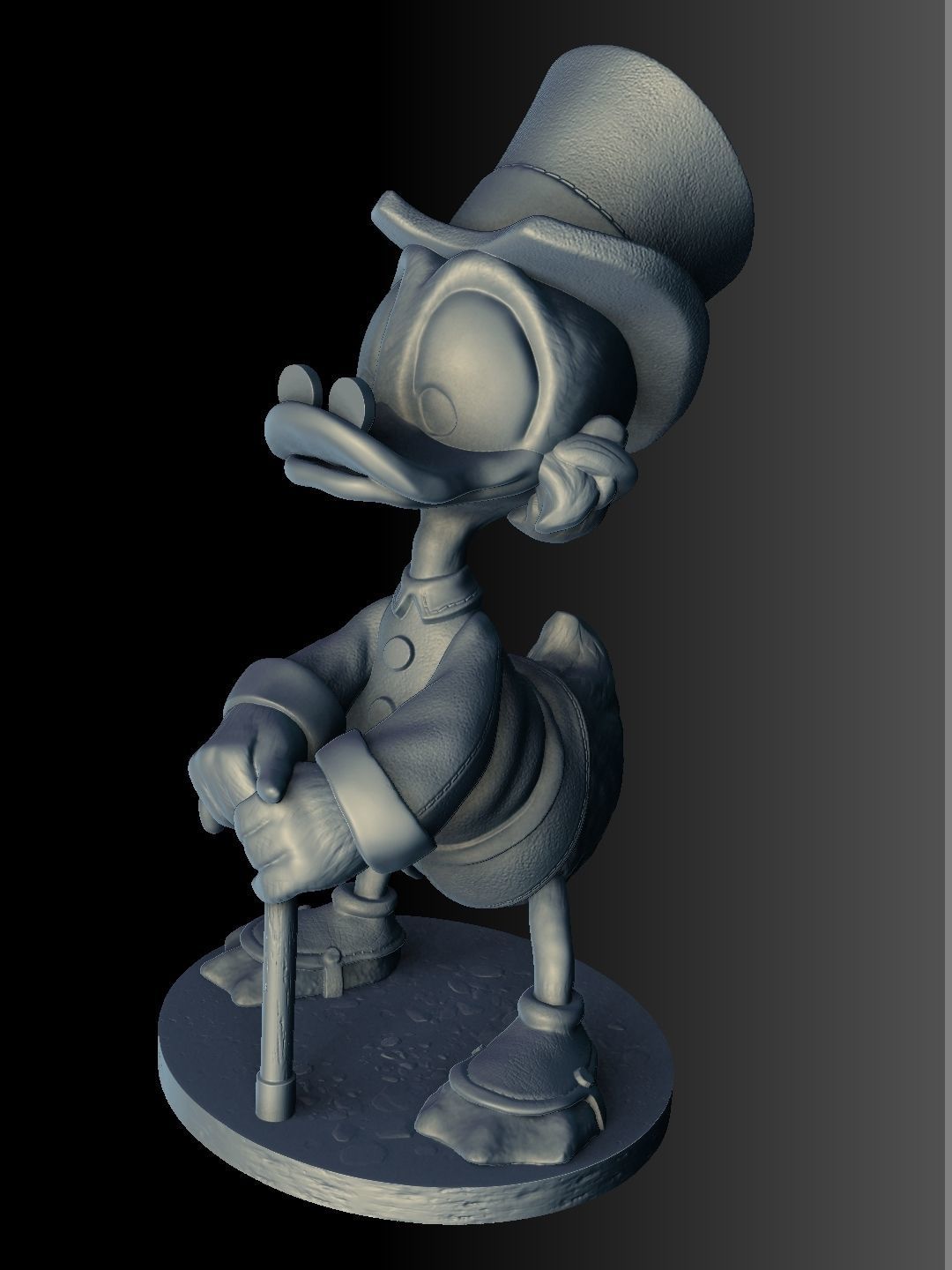 SCROOGE McDuck for 3D printing 2 OPTIONS 3D print model_42