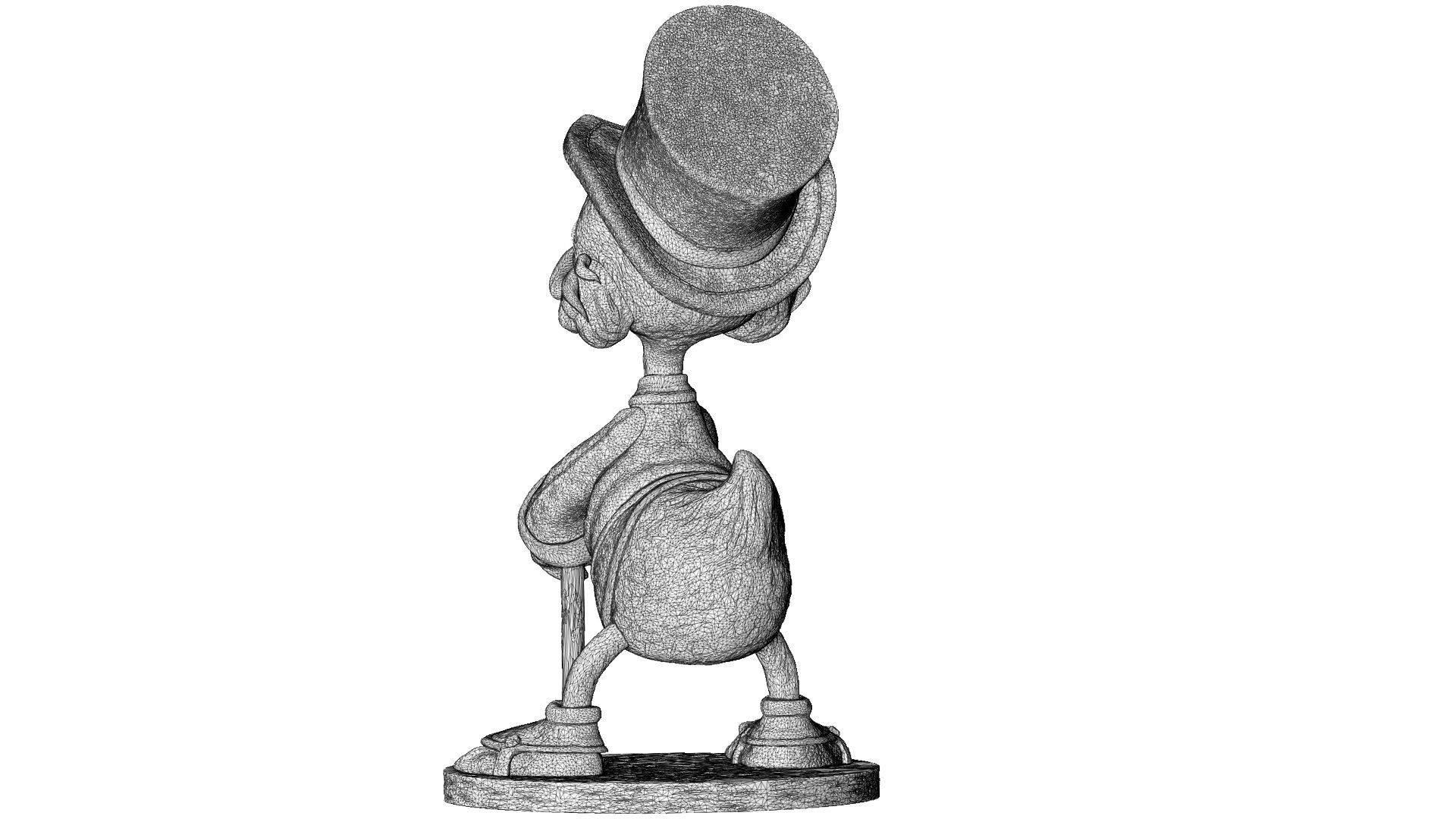 SCROOGE McDuck for 3D printing 2 OPTIONS 3D print model_26