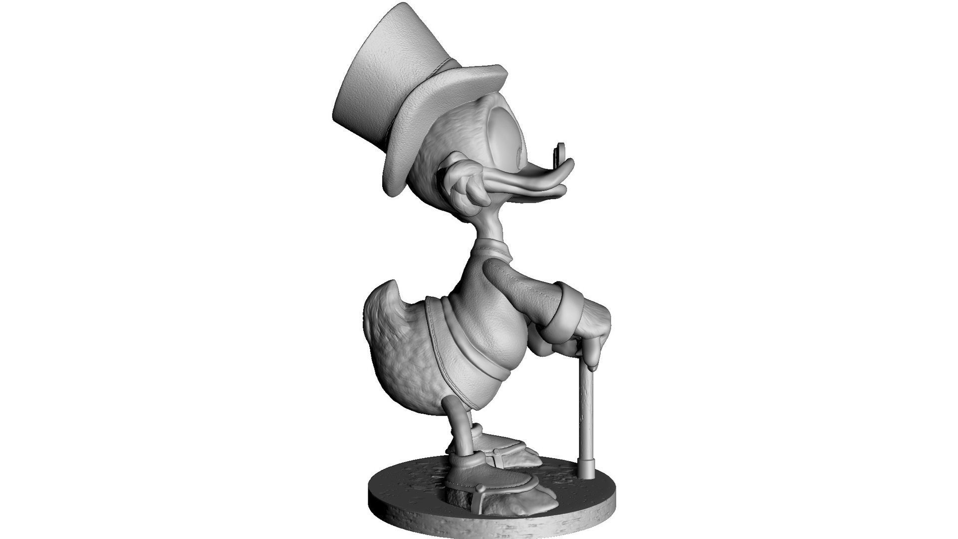 SCROOGE McDuck for 3D printing 2 OPTIONS 3D print model_18
