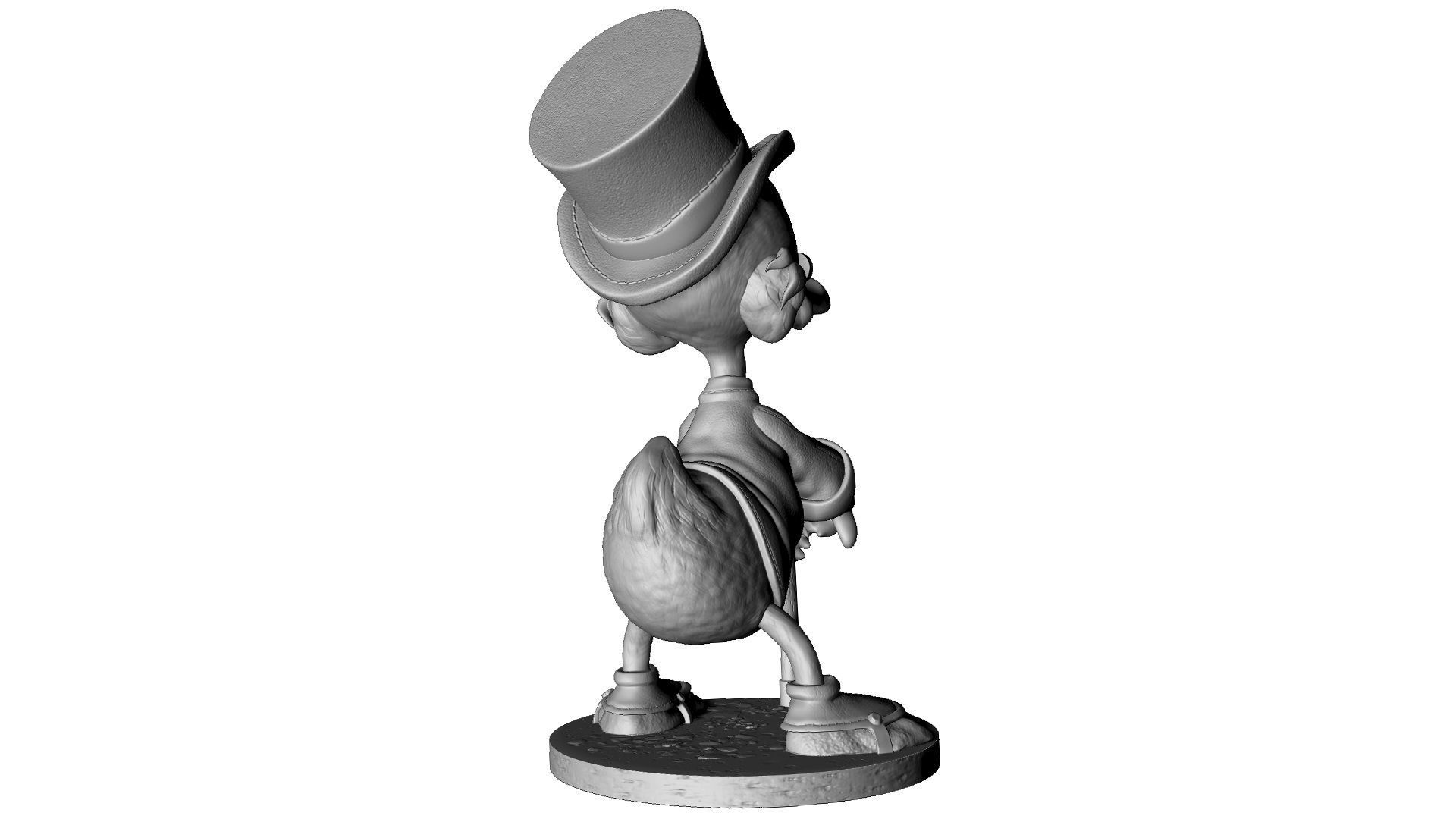 SCROOGE McDuck for 3D printing 2 OPTIONS 3D print model_17