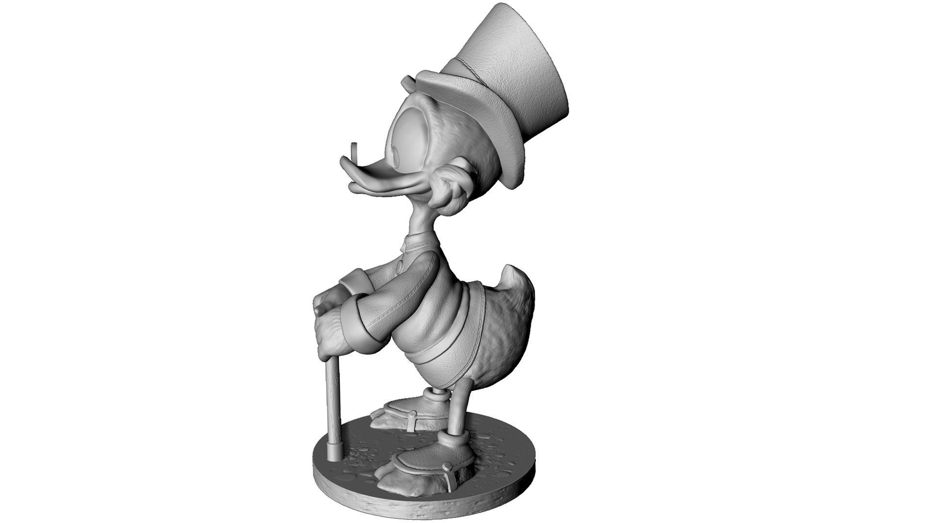 SCROOGE McDuck for 3D printing 2 OPTIONS 3D print model_9