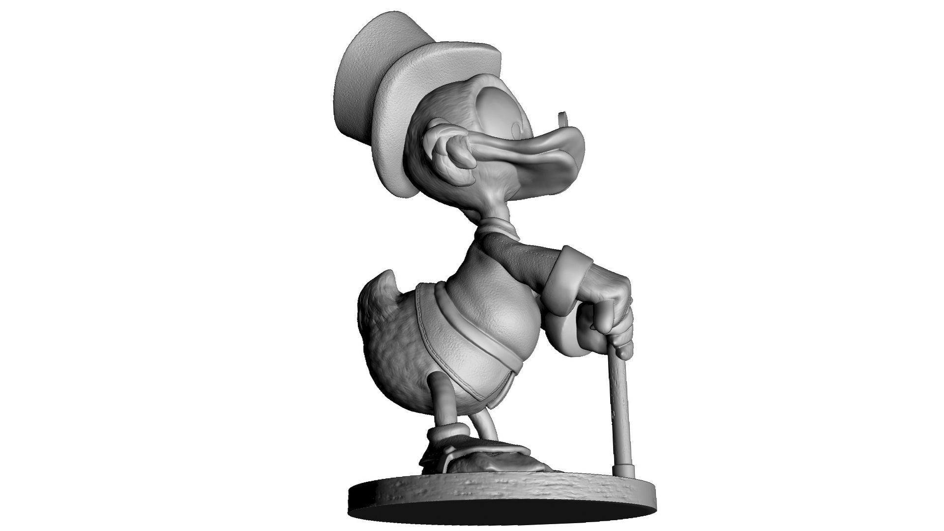 SCROOGE McDuck for 3D printing 2 OPTIONS 3D print model_10