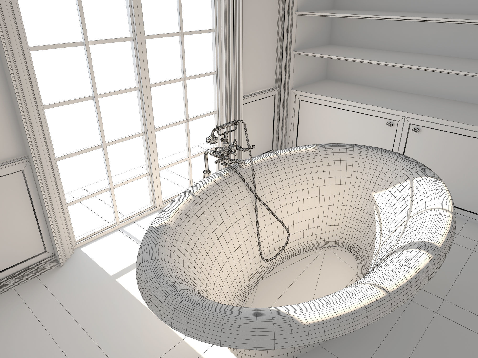 Bathroom 12 3D model_9