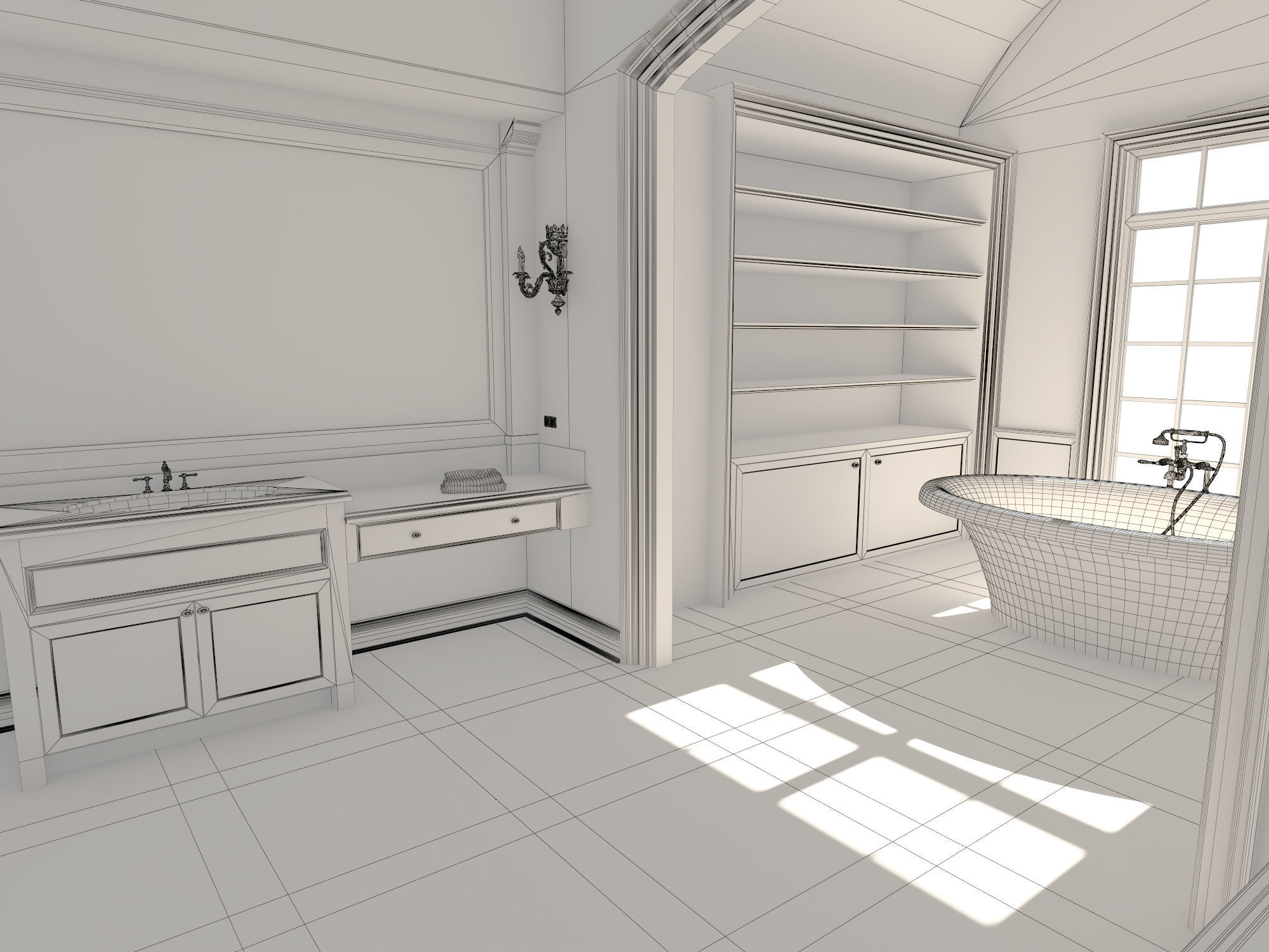 Bathroom 12 3D model_8