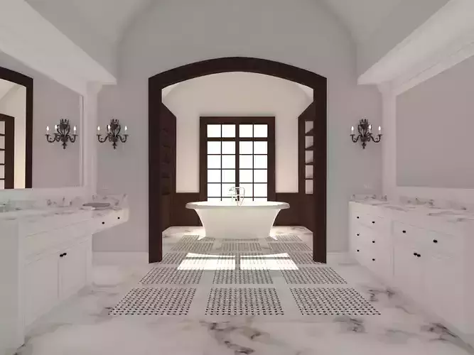 Bathroom 12 3D model