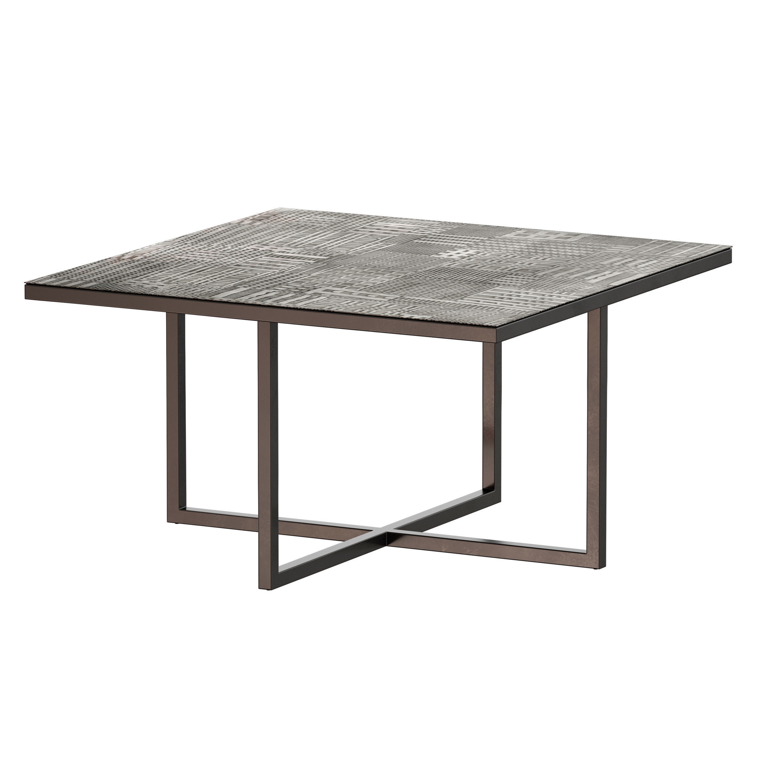 Square coffee table Aiko Lambert 3D model_6