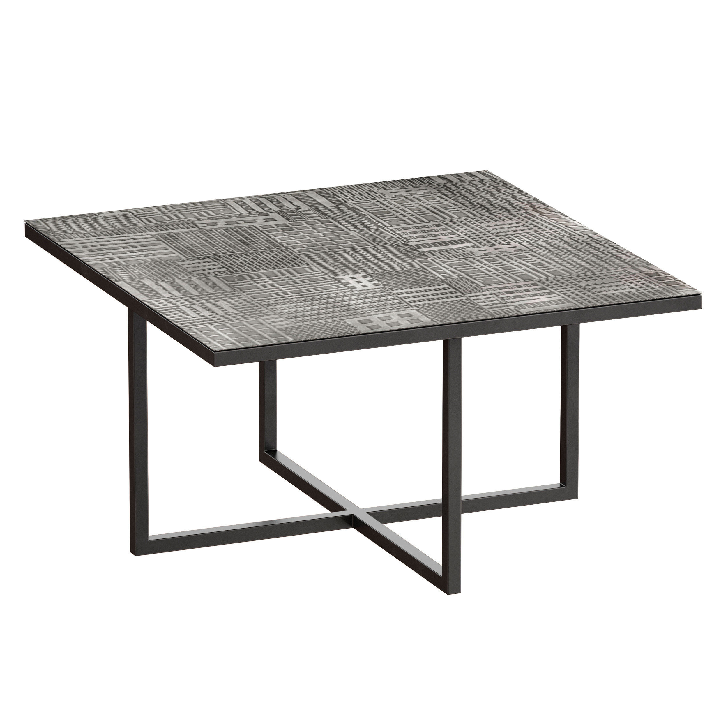 Square coffee table Aiko Lambert 3D model_5