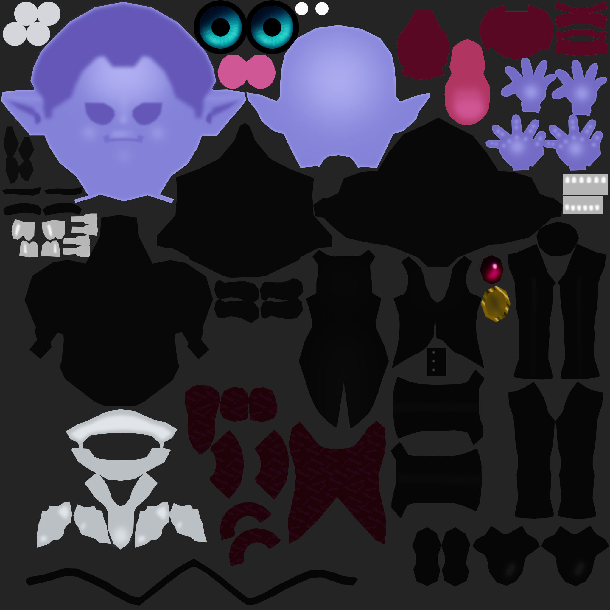 Halloween Vampire  Low-poly 3D model_6