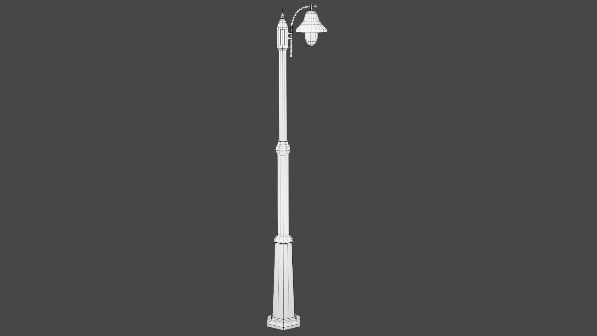 Street Lamp Set Low-poly 3D model_33