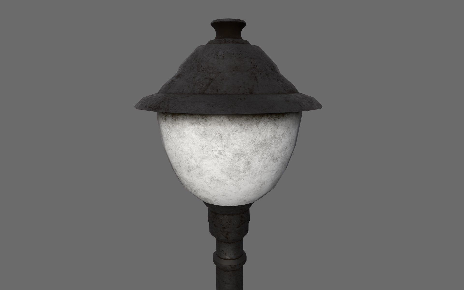 Street Lamp Set Low-poly 3D model_14