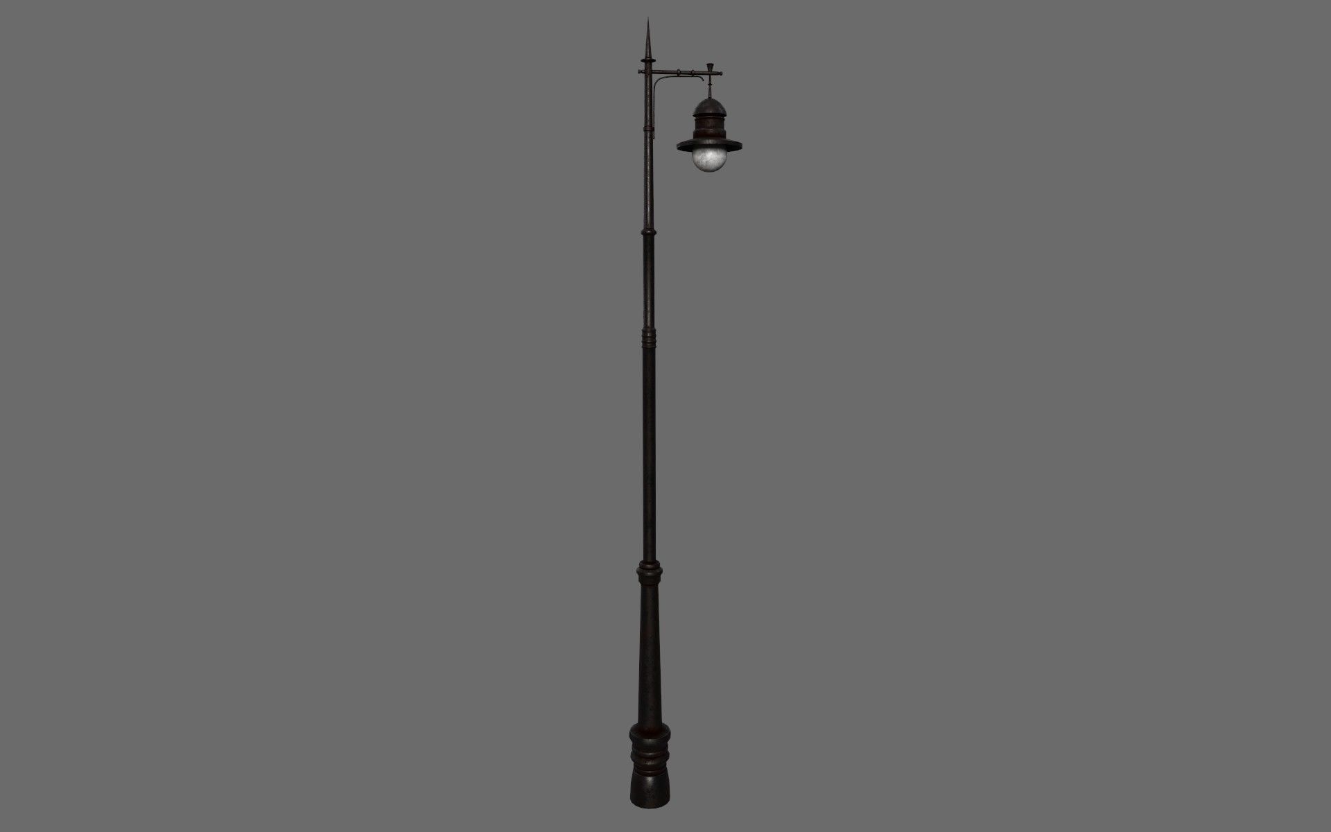 Street Lamp Set Low-poly 3D model_4
