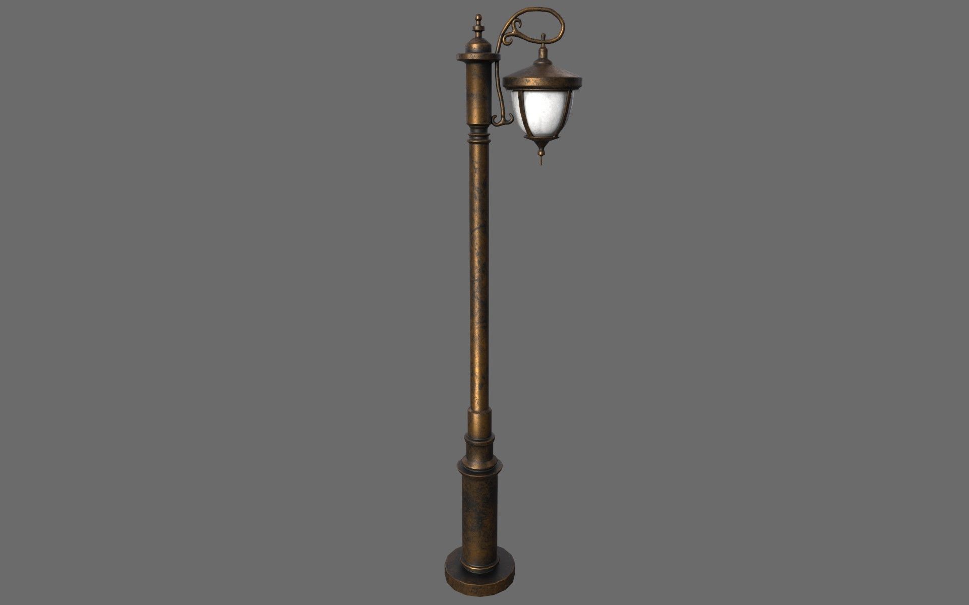 Street Lamp Set Low-poly 3D model_11