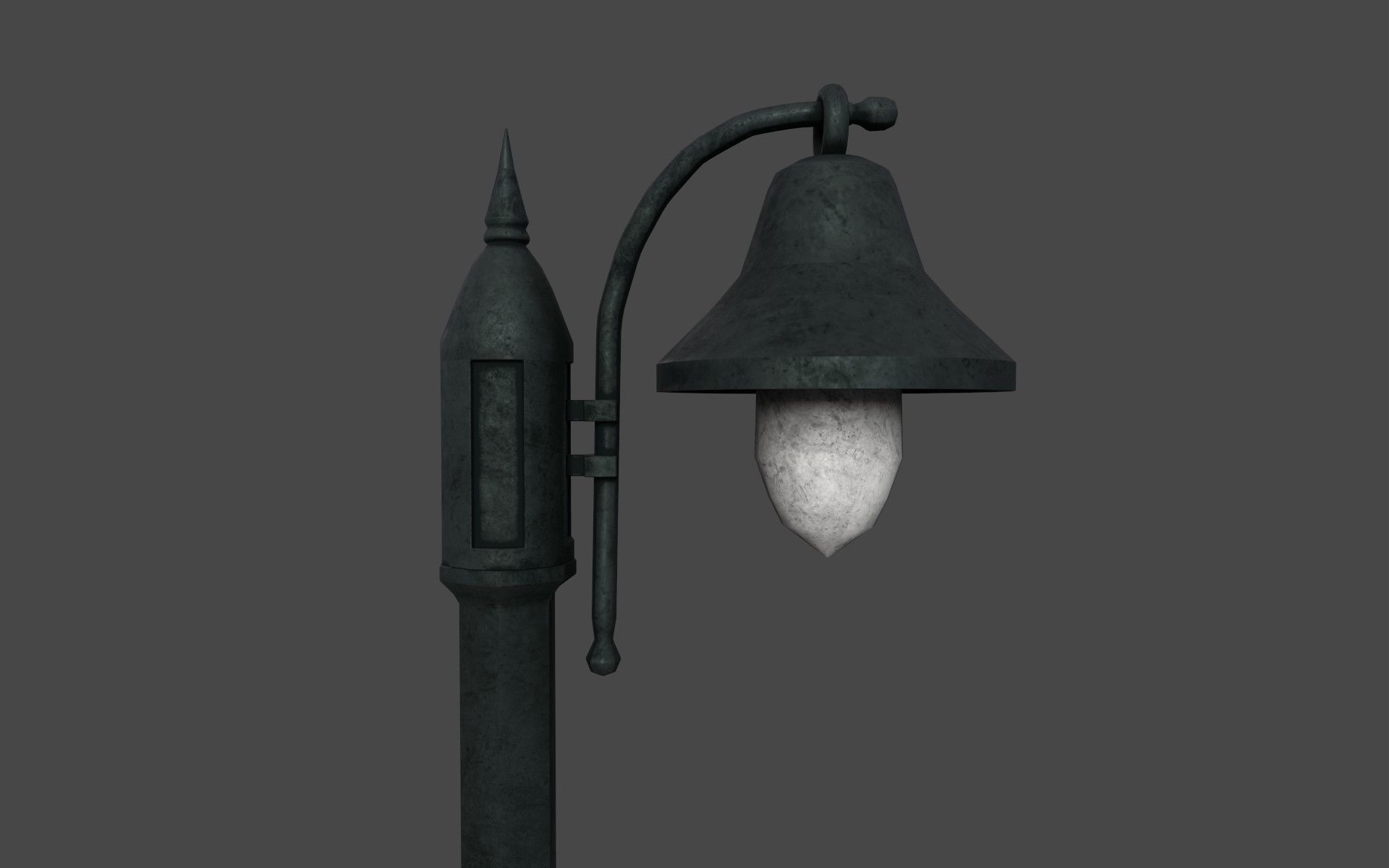 Street Lamp Set Low-poly 3D model_16