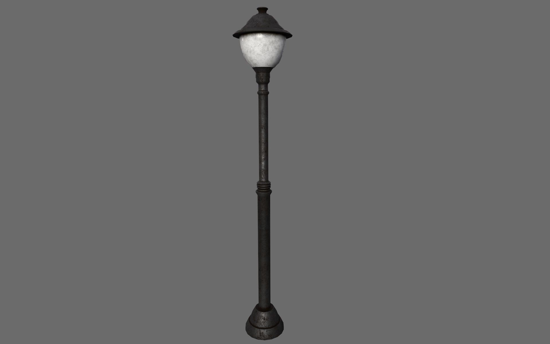 Street Lamp Set Low-poly 3D model_13