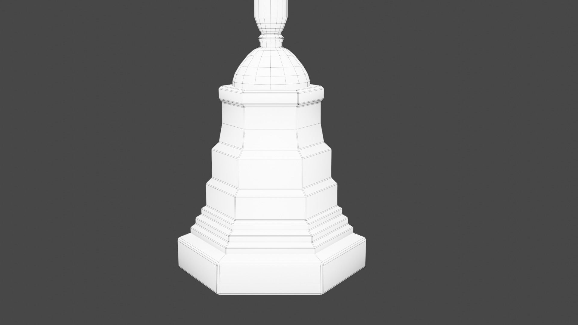 Street Lamp Set Low-poly 3D model_37