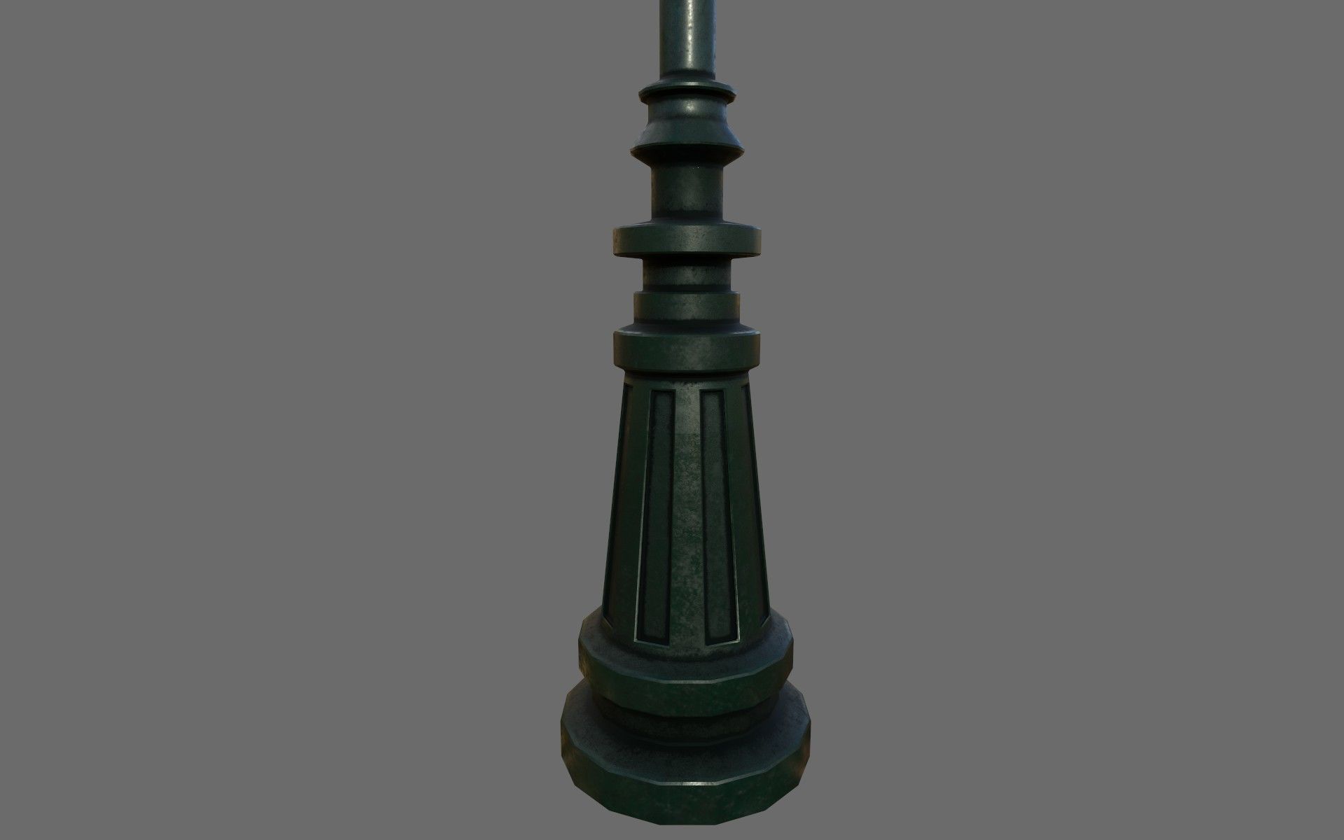Street Lamp Set Low-poly 3D model_9